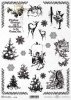 Papel de arroz, Navidad, Vintage, Árbol de Navidad, Cupidos, Copos de nieve, Inscripciones*Reispapier, Weihnachten, Vintage, Weihnachtsbaum, Amoren, Schneeflocken, Inschriften*Рисовая бумага, Рождество, винтаж, елка, амуры, снежинки, надписи